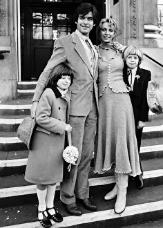 Pierce Brosnon Actor with his newly-wed wife Cassandra Harris