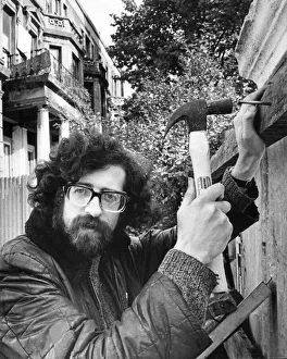 Hammer Prints: Piers Corbyn, brother of Labour Politician Jeremy Corbyn, pictured in Maida Vale