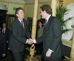 Pob1999 Prints: Piers Morgan and Tony Blair May 1999 at the Dorchester Hotel for the Mirror Pride