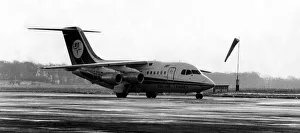 Business Travel Prints: Pilot Lynn Barton flies a Dan-Air British Aerospace 146 (BAe 146)