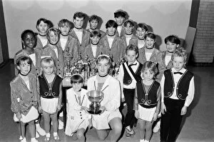Images Dated 2nd November 1987: In the pink ? the sparkling Dusky Pinks Majorettes from Crosland Moor have recently added