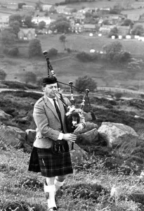 Bagpipes Prints: Piper Harry Mills likes nothing better than to wander the North West Durham moors for his