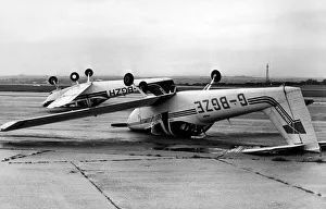 Storm Prints: The Piper Tomahawk aircraft, owned by the Cambrian Flying Club which was blown over