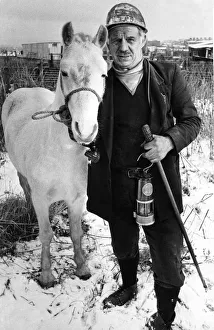 Ponies Prints: Pit deputy Roy Cole who is to look after pit pony Silver after Fishburn Colliery closes