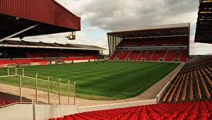 Pittodrie Stadium, home of Aberdeen football club September 1997