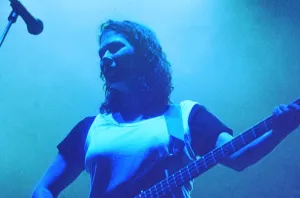 The Pixies on stage at Reading Festival 1990 Kim Deal bass player