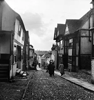 Places: England: Rye. General Street scene in and a round The Sussex town of Rye