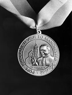 Medals Prints: Platinum medal showing Manchesters Hidden Gem Church