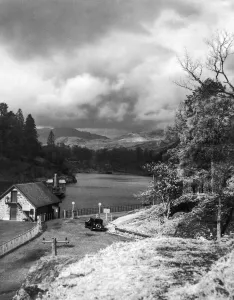 Landscape Feature Prints: The pleasure steamer Sir Walter Scott seen here tied up for the duration of the second