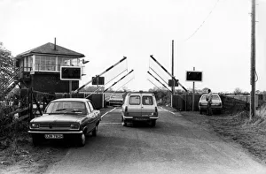 One Man Only Prints: The Plessey level crossing that has been switched on to close circuit television on 27th
