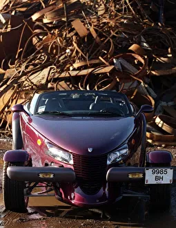 Custom Prints: Plymouth Prowler October 1998 Convertible roadster maroon paintwork