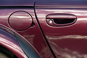 Custom Prints: Plymouth Prowler October 1998 Detail of pertol filler lid door handle lock