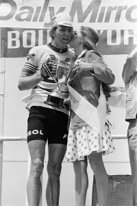 Cycling Prints: The Plymouth stage of the Tour De France. Winner of the second stage Henk Poppe of