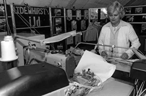 A pocket-sewing machine in action was a highlight of the industry tent at the British