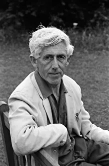 Poet Vernon Watkins at home in Southgate, Swansea. 28th July 1967