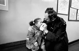 Police and Children. The scene is set in the enquiry office of Bishopsgate Police Station