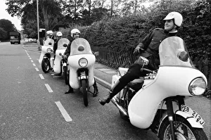 Police MotorCycle Riders, Cambridge, 3rd July 1972