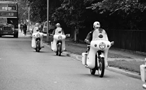 Police MotorCycle Riders, Cambridge, 3rd July 1972