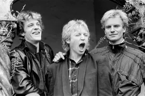 Trio Prints: The Police - pictured in London, during their promotional tour to launch their new