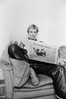 The Police - on tour in America. January 1982 Sting (real name Gordon Sumner