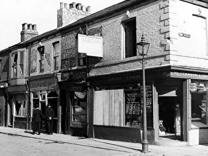 Riot Prints: Police walking down a road in the Cannon Street area of Middlesbrough
