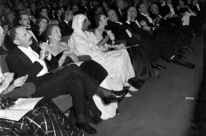 00009 Prints: Politician Berber Pasha (Thamilel Galoui) enjoys a night at the theatre in Marrakech