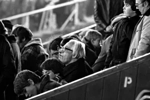 00248 Prints: Politics: Leader of the Labour Party. Michael Foot watches Plymouth Argyle playing