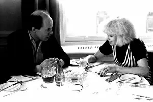 Images Dated 1st September 1980: Pop diva Hazel O Connor is interviewed by reporter Mark Dawson