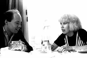 Images Dated 1st September 1980: Pop diva Hazel O Connor is interviewed by reporter Mark Dawson