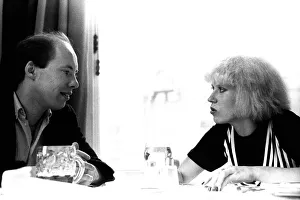 Pop diva Hazel O Connor is interviewed by reporter Mark Dawson