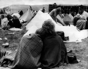 Core76 Prints: Pop Festival July 1974 Buxton Pop Pestival Music A couple share their sleeping bags