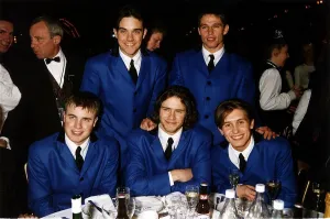 Boy Band Prints: Take That Pop Group at the 1994 Brit Awards held at Alexandra Palace 14th February