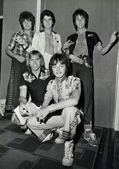 00329 Collection: Pop Group Bay City Rollers. Back left to right: Eric Faulkner, Les McKeown