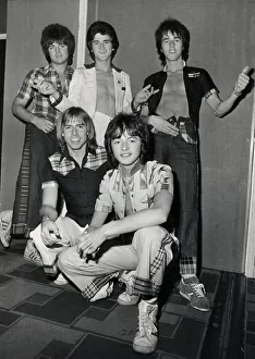 Pop Group Bay City Rollers. Back left to right: Eric Faulkner, Les McKeown