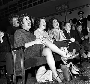 Pop Group The Beatles November 1963 Excited girls screaming for their idols during
