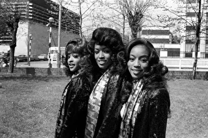 00070 Prints: Pop Group: The Three Degrees'seen here in London to promote their latest