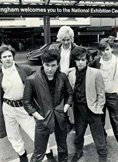 00329 Collection: Pop group Duran Duran pose for photographs at the National Exhibition Centre
