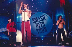 Pop group EYC, perform in the Smash Hits Tour at Whitley Bay Ice Rink 22 November 1995
