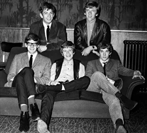 00177 Prints: Pop Group Herman and the Hermitts pose for a picture. Circa 1964