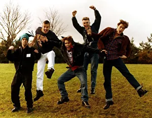 Takethat Prints: Take That Pop Group members are Robbie Williams Jason Orange Gary Barlow Mark Owen