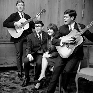 Pop group The Seekers performiong during a press call in the Pinafore Room at the Savoy