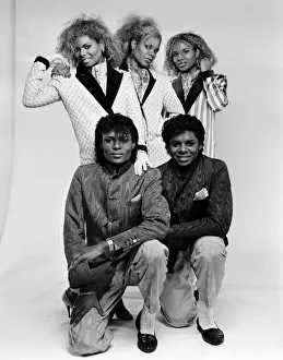 Pop group Five Star. December 1984