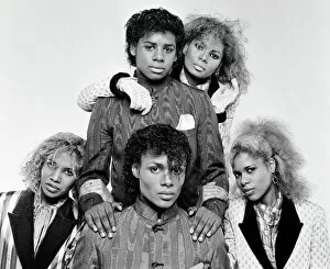 Images Dated 1st December 1984: Pop group Five Star. December 1984