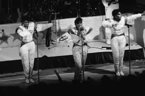 01386 Prints: Pop group Five Star pictured backstage during their concert at the Colston Hall, Bristol