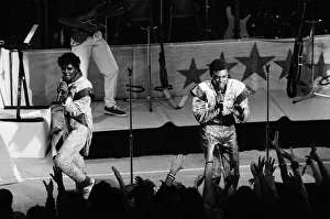 01386 Prints: Pop group Five Star pictured backstage during their concert at the Colston Hall, Bristol