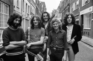 Pop Group Supertramp'pictured in Bruton Place, London