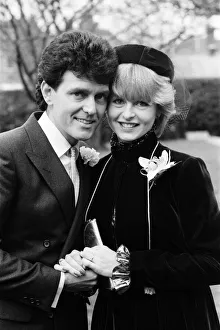 Pop singer Alvin Stardust marries actress Lisa Goddard and the registry office in Wood