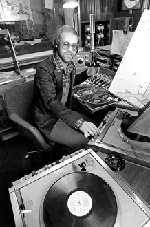 Pop Star: Elton John. Elton John records his first programme as a disk jockey at the BBC