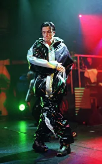 00162 Prints: Pop star Peter Andre on stage at Concert Hall in Glasgow circa 1997