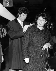 Pop star Tom Jones at Cardiff General Station on his way to sing at a charity show